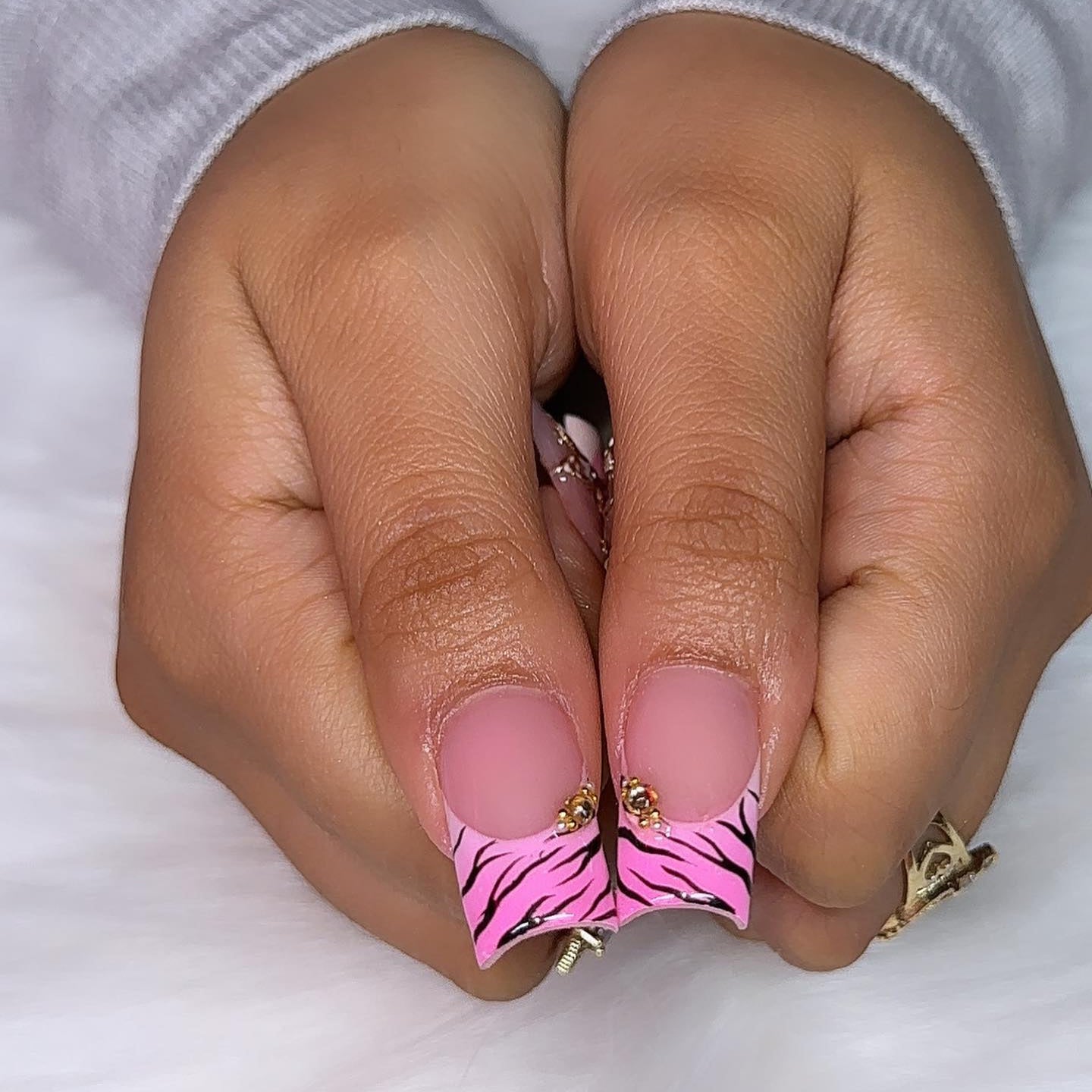 Charming Pink Nail Art: A Blend of Playful and Pretty