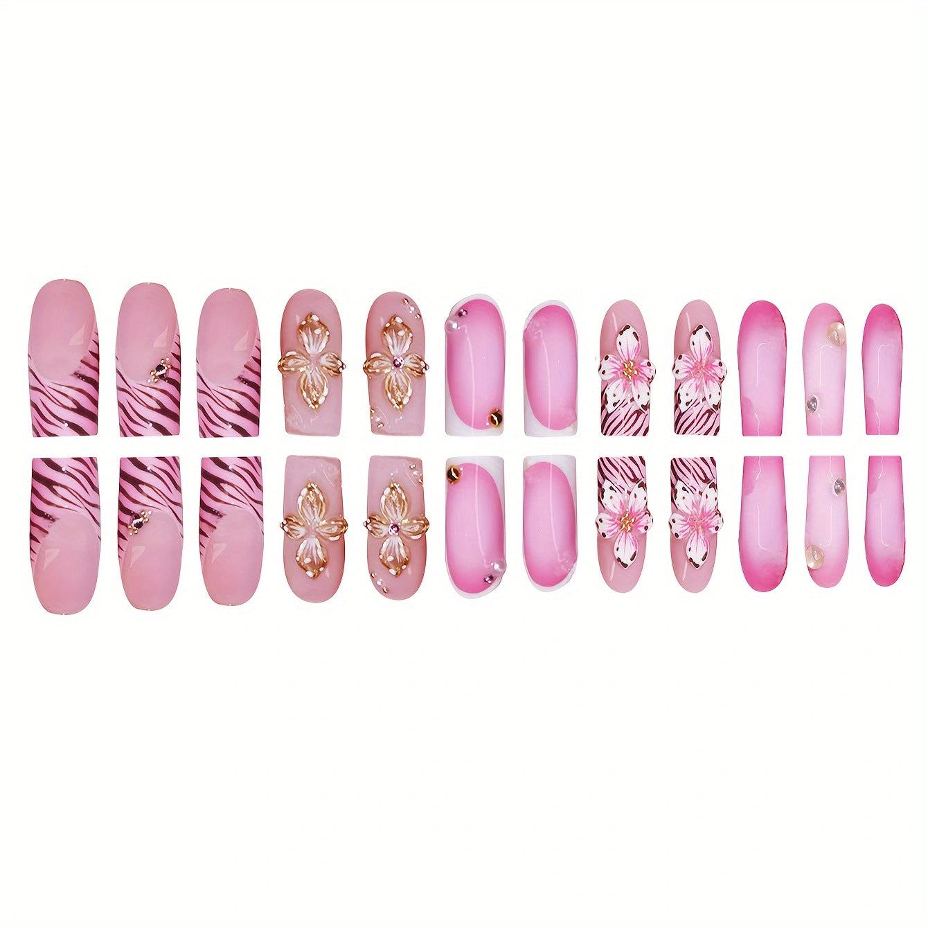Charming Pink Nail Art: A Blend of Playful and Pretty