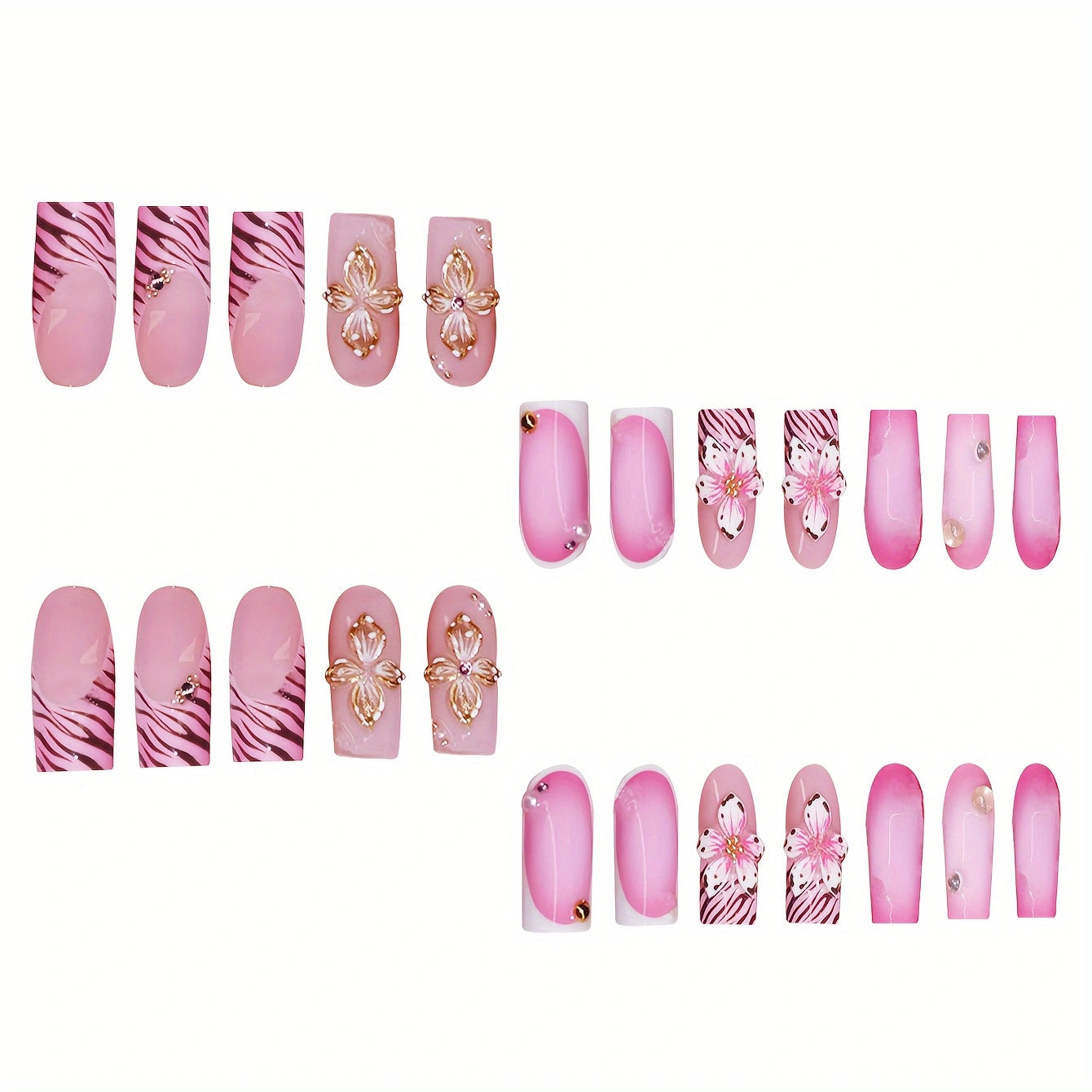 Charming Pink Nail Art: A Blend of Playful and Pretty